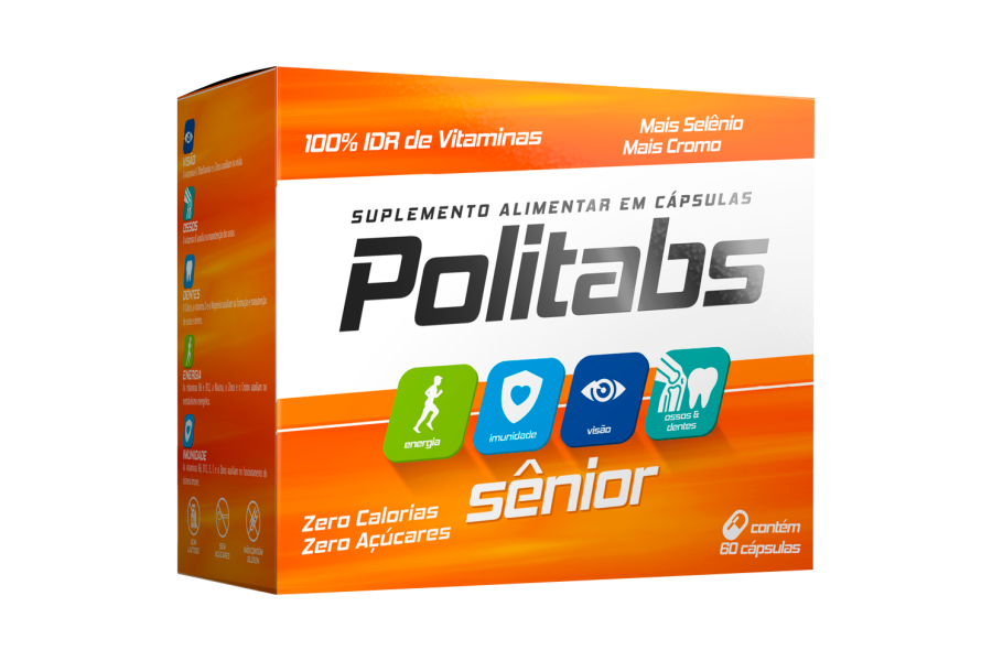 Imagem do produto Politabs senior 60 capsulas